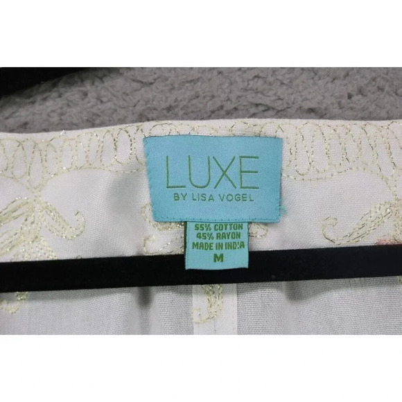 Luxe by Lisa Vogel Tunic-Batwing Sleeves-Size Medium-Tassels - Picture 3 of 9